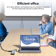 V261A 12 in 1 Elbow USB-C/Type-C to USB Digital Display Docking Station HUB Adapter