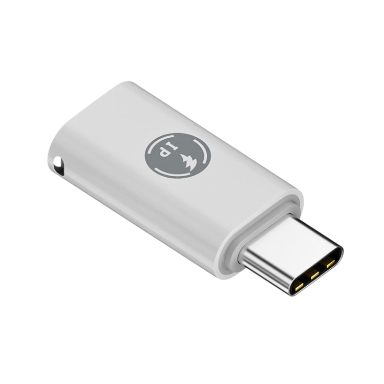 USB-C / Type-C Male to 8 Pin Female ABS Charging Adapter