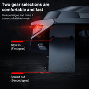 SSRQ-021S Rainbow Version Flank Glowing Dual-fan Laptop Radiator Two-speed Adjustable Computer Base for Laptops Under 18 inch