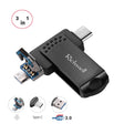 Richwell 3 in 1 64G Type-C + Micro USB + USB 3.0 Metal Flash Disk with OTG Function(Black) - U Disk & Card Reader by Richwell | Online Shopping South Africa | PMC TechLife | Buy Now Pay Later Mobicred