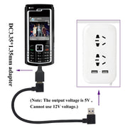 10 PCS 3.5x1.35mm Male to USB Female Adapter Connector