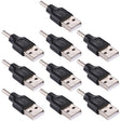 10 PCS 3.5x1.35mm Male to USB Male Adapter Connector - Universal Power Adapter by PMC TechLife | Online Shopping South Africa | PMC TechLife | Buy Now Pay Later Mobicred