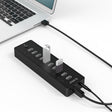 ORICO P10-U2 10 Ports USB 2.0 HUB with LED Power Indicator & 1m USB Cable(Black) - free shipping - PMC TechLife - Order now!