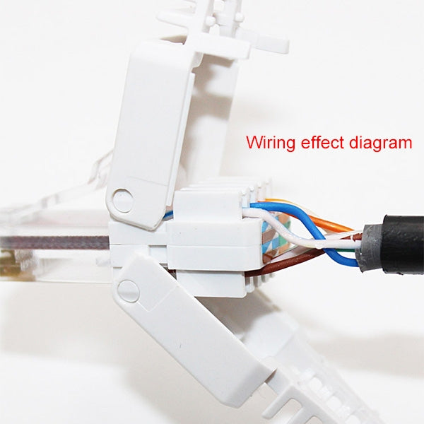 Tool-free Crimping RJ-45 Connector Modular Plug, Short Version UTP Cat6