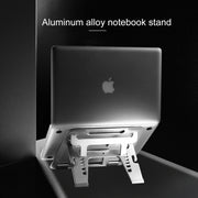 COOLCOLD U2S Portable Foldable Hollow Double Triangle Height Adjustable Aluminum Alloy Bracket for Laptop