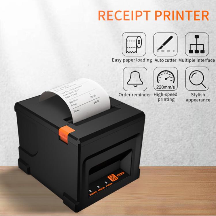 ZJ-8360 II USB and LAN Interface Auto-cutter 80mm Thermal Receipt Printer(US Plug)