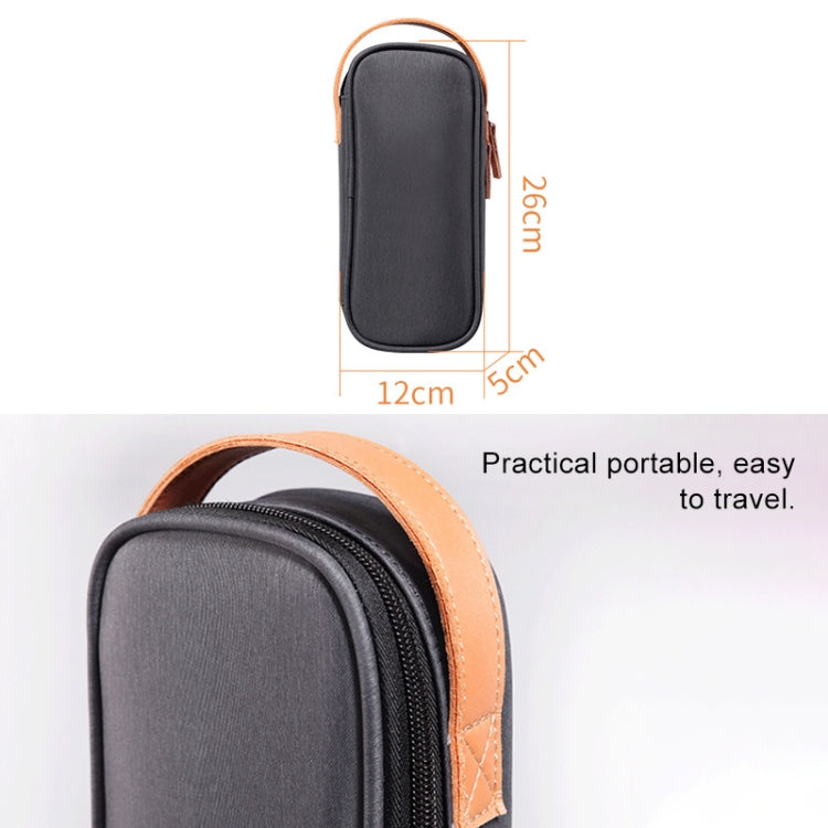 Multi-function Headphone Charger Data Cable Storage Bag, Ultra Fiber Portable Power Pack, Size: M, 16.5x6x23.5cm (Blue)