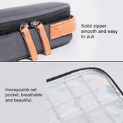 Multi-function Headphone Charger Data Cable Storage Bag, Ultra Fiber Portable Power Pack, Size: S, 11x5.5x18cm(Blue)