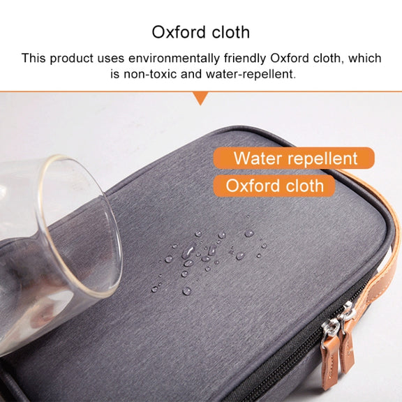 Multi-function Headphone Charger Data Cable Storage Bag, Ultra Fiber Portable Power Pack, Size: S, 11x5.5x18cm(Blue)