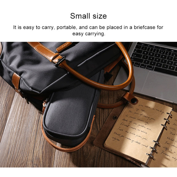 Multi-function Headphone Charger Data Cable Storage Bag, Ultra Fiber Portable Power Pack, Size: S, 11x5.5x18cm(Blue)