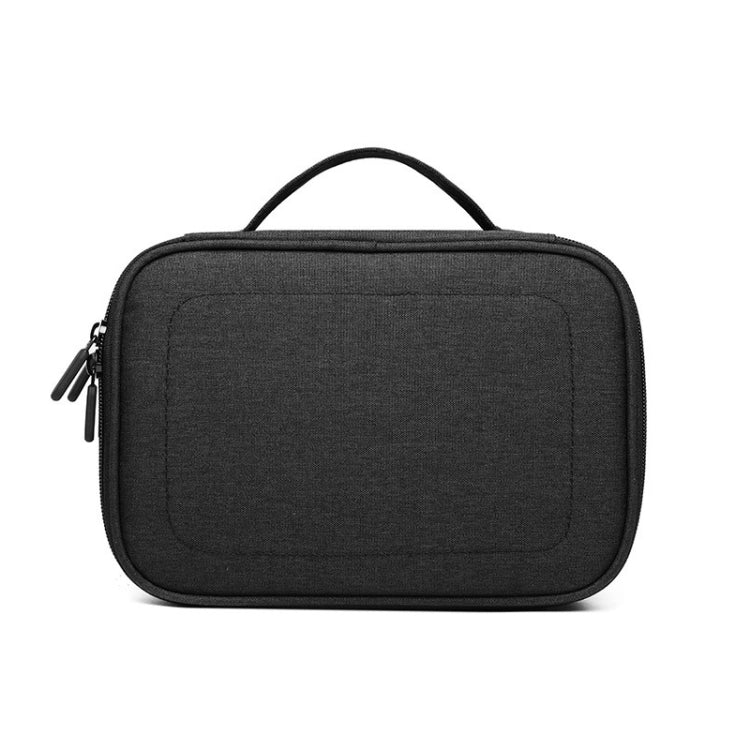 Multi-function Headphone Charger Data Cable Storage Bag, Single Layer Storage Bag, Size: 23x16x7cm(Black)