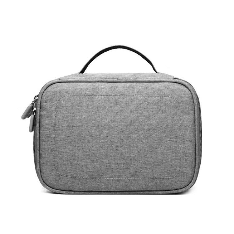 Multi-function Headphone Charger Data Cable Storage Bag, Single Layer Storage Bag, Size: 23x16x7cm(Grey)