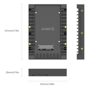 ORICO 1125SS SATA 3.0 Fast Transfer Speed 2.5 to 3.5 inch Hard Drive Caddy / Convertor Enclosure(Black)