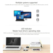 ORICO 2518S3 USB3.0 External Hard Disk Box Storage Case for 7mm & 9.5mm 2.5 inch SATA HDD / SSD (Silver)