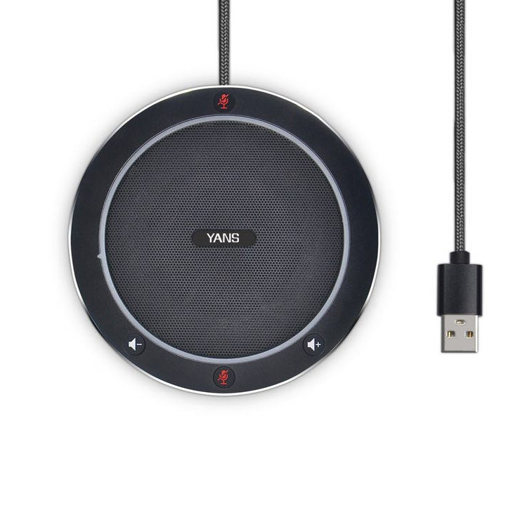YANS YS-M61 USB Mini Port Video Conference Omnidirectional Microphone (Black)