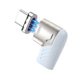 X20 100W PD USB-C / Type-C Female to USB-C / Type-C Elbow Magnetic Charging Adapter(Tarnish) - Charging Cable & Head by PMC TechLife | Online Shopping South Africa | PMC TechLife