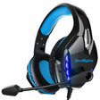 Soulbytes S11 USB + 3.5mm 4 Pin Adjustable LED Light Gaming Headset with Mic (Blue) - free shipping - PMC TechLife - Order now!
