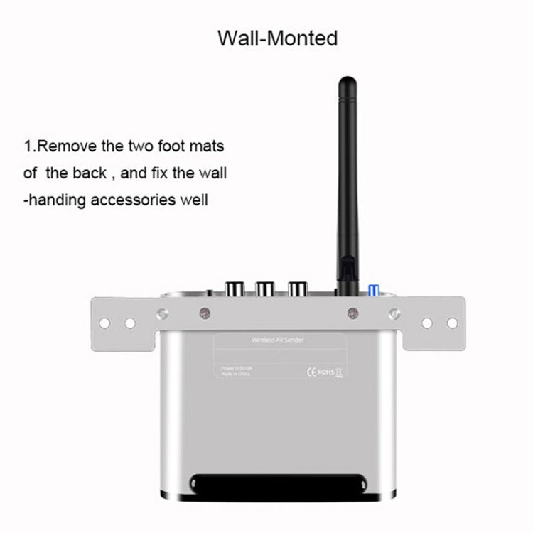 Measy AV220 2.4GHz Wireless Audio / Video Transmitter and Receiver, Transmission Distance: 200m, US Plug