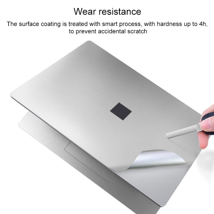 4 in 1 Notebook Shell Protective Film Sticker Set for Microsoft Surface Laptop 3 13.5 inch (Black)