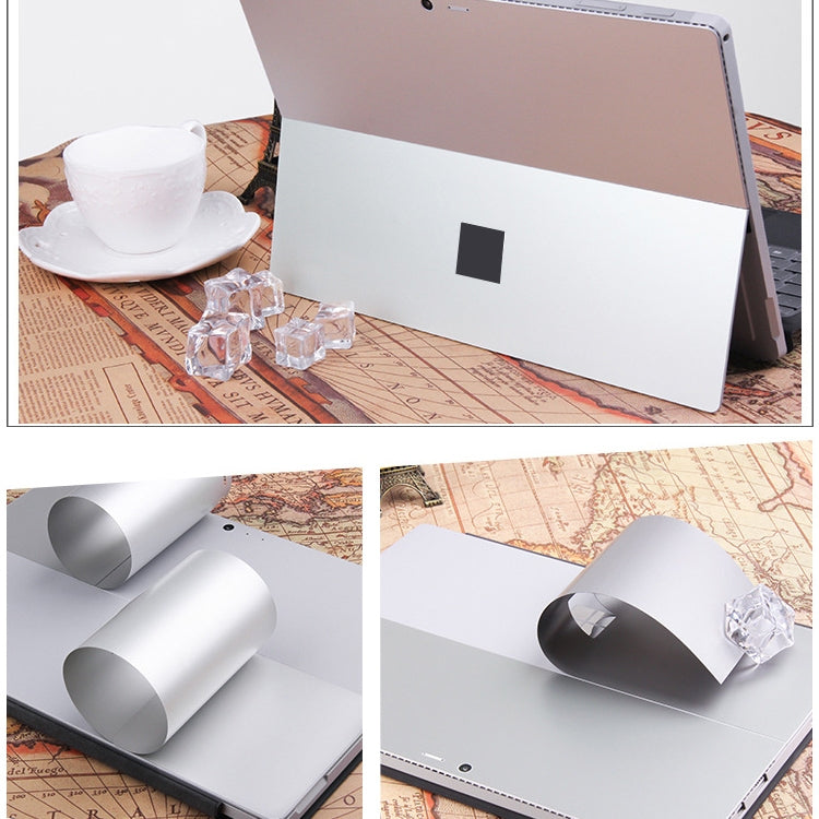 Tablet PC Shell Protective Back Film Sticker for Microsoft Surface Pro 4 / 5 / 6 (Silver)
