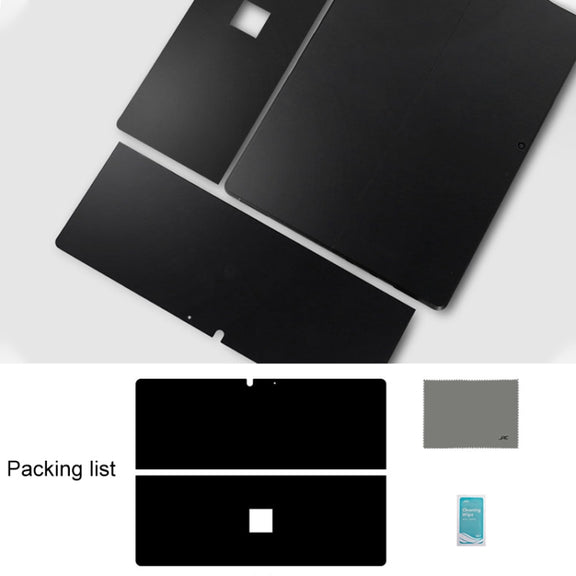 Tablet PC Shell Protective Back Film Sticker for Microsoft Surface Pro X (Black)