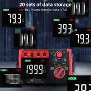 BENETECH GT5105A Professional LCD Digital Resistance Tester Meter Megger Earth Ground Resistance Voltage Tester
