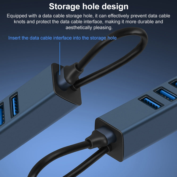RDS 6307-2 USB to USB3.0 + Triple USB2.0 4 in 1 HUB Adapter