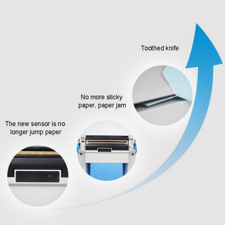 GPRINTER GP1324D Bluetooth USB Port Thermal Automatic Calibration Barcode Printer, Max Supported Thermal Paper Size: 104 x 2286mm