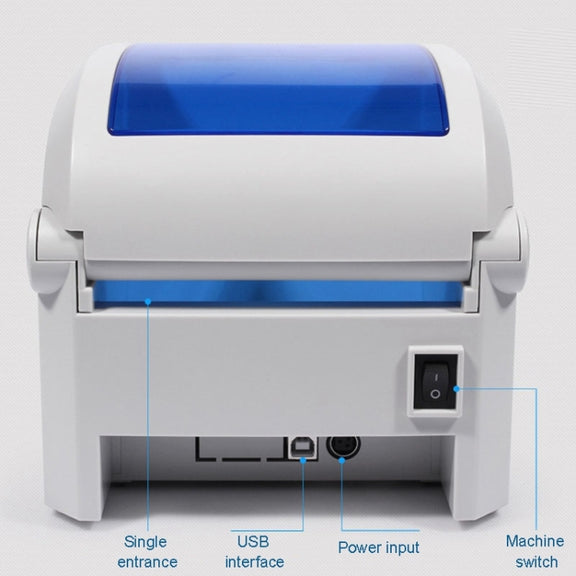 GPRINTER GP1324D Bluetooth USB Port Thermal Automatic Calibration Barcode Printer, Max Supported Thermal Paper Size: 104 x 2286mm