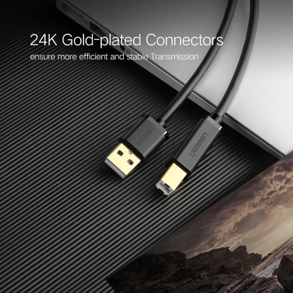 UGREEN USB 2.0 Gold-plated Printer Cable Data Cable, For Canon, Epson, HP, Cable Length: 1.5m
