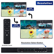 NEWKENG NK-C941 Full HD 1080P HDMI 4x1 Quad Multi-Viewer with Seamless Switch & Remote Control, EU Plug