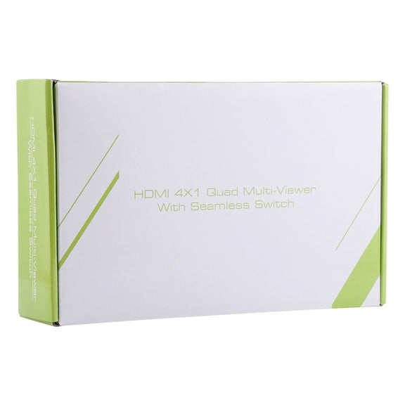 NEWKENG NK-C941 Full HD 1080P HDMI 4x1 Quad Multi-Viewer with Seamless Switch & Remote Control, EU Plug