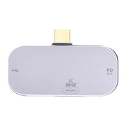 3 in 1 USB-C / Type-C Male to Dual USB-C / Type-C + 4K 60Hz HDMI Female Adapter