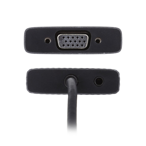 7 In 1 Dual USB 3.0 + TF/SD + HDMI/VGA + 3.5mm Jack + Type-C / USB-C Multi-function USB-C Dock Station
