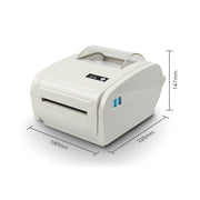POS-9210 110mm USB +  Bluetooth POS Receipt Thermal Printer Express Delivery Barcode Label Printer, US Plug(White)