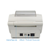 POS-9210 110mm USB +  Bluetooth POS Receipt Thermal Printer Express Delivery Barcode Label Printer, US Plug(White)