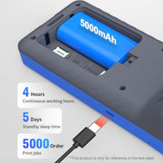 POS-6000 4G Version 1GB+8GB 58mm PDA Handheld 5.5 inch QR Code Android Smart POS Teminal Scanner Printer, US Plug
