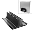Universal Portable Aluminum Alloy Single Slot Width Adjustable Laptop Vertical Radiating Storage Stand Base(Black) - Laptop Stand by PMC TechLife | Online Shopping South Africa | PMC TechLife | Buy Now Pay Later Mobicred