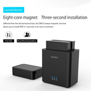 ORICO DS200C3 3.5 inch 2 Bay Magnetic-type USB-C / Type-C Hard Drive Enclosure with Blue LED Indicator(Black)