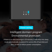 ORICO DS200C3 3.5 inch 2 Bay Magnetic-type USB-C / Type-C Hard Drive Enclosure with Blue LED Indicator(Black)