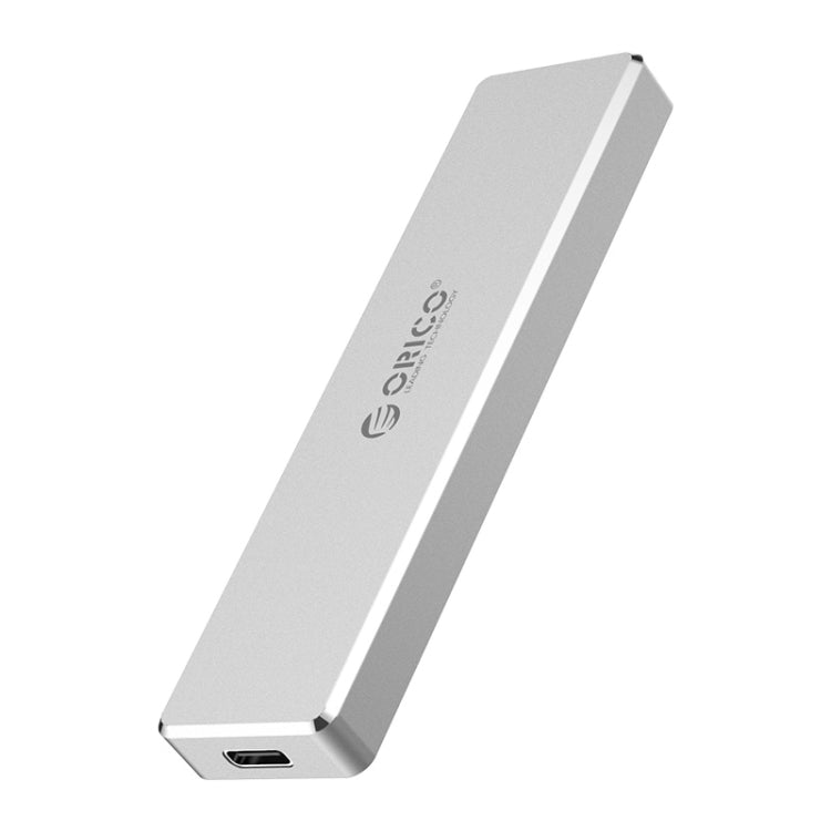 ORICO PCM2-C3 M.2 M-Key to USB 3.1 Gen2 USB-C / Type-C Push-top Solid State Drive Enclosure, The Maximum Support Capacity: 2TB(Silver)