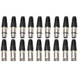 10 Pairs 3 Pin XLR Plug Male + Female Jack Mic Jack Plug Socket Connector - Microphone Audio Cable & Connector by PMC TechLife | Online Shopping South Africa | PMC TechLife | Buy Now Pay Later Mobicred