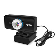 HXSJ S4 1080P Adjustable 180 Degree HD Manual Focus Video Webcam PC Camera with Microphone(Black)