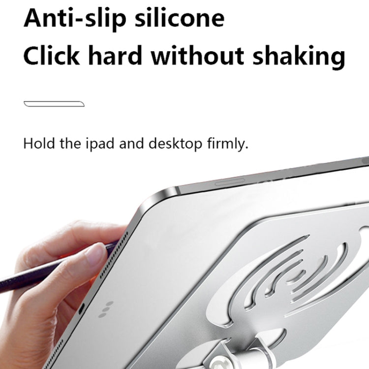 L-14 Aluminum Alloy Foldable Rotating Laptop/Tablet Stand(Silver)