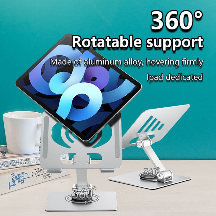 L-14 Aluminum Alloy Foldable Rotating Laptop/Tablet Stand(Silver)