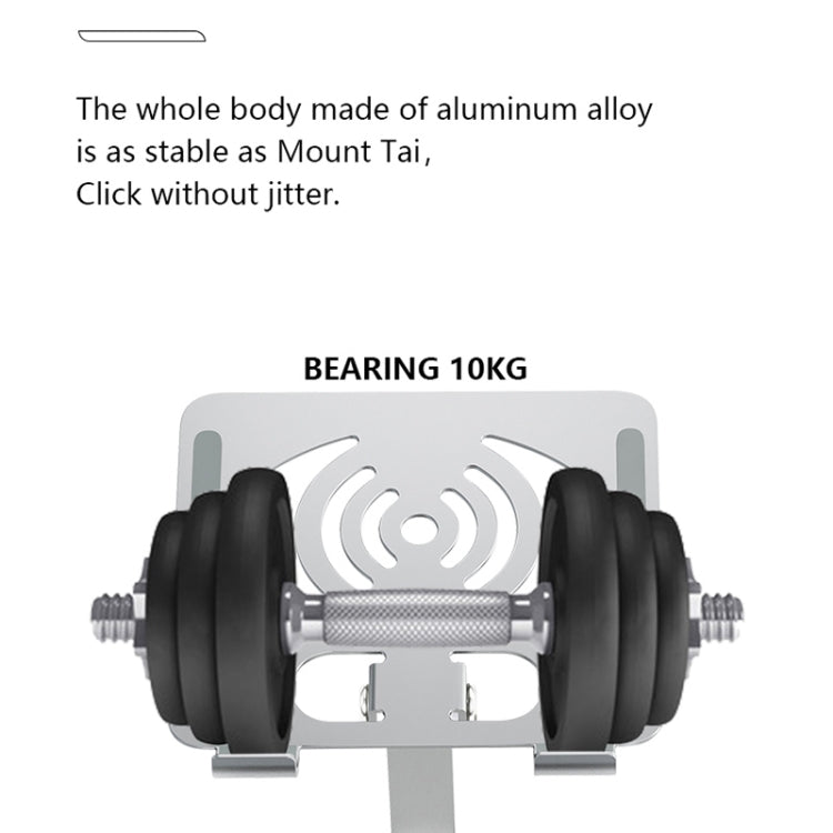 L-13 Aluminum Alloy Foldable Rotating Laptop/Tablet Stand (Silver)