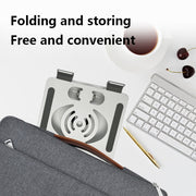 L-13 Aluminum Alloy Foldable Rotating Laptop/Tablet Stand (Silver)
