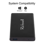 Richwell SATA R2-SATA-2TB 2TB 2.5 inch USB3.0 Super Speed Interface Mobile Hard Disk Drive(Black)
