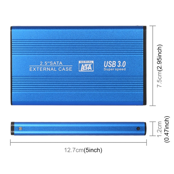 Richwell SATA R2-SATA-2TB 2TB 2.5 inch USB3.0 Super Speed Interface Mobile Hard Disk Drive(Blue)