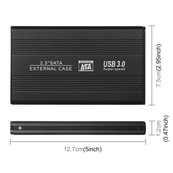 Richwell SATA R2-SATA-320GB 320GB 2.5 inch USB3.0 Super Speed Interface Mobile Hard Disk Drive(Black)